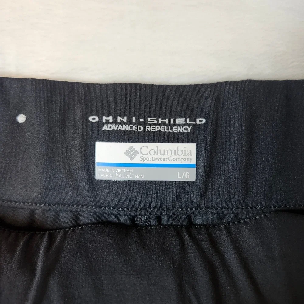 Columbia Omni-Shield Skort Womens L Black Excellent Hiking‎ Golf Activewear